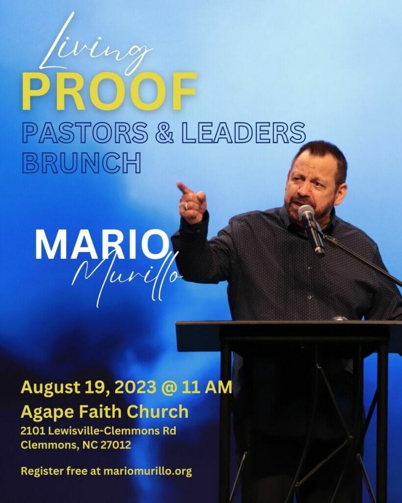 Living Proof Pastors & Leaders Brunch WinstonSalem, NC Mario